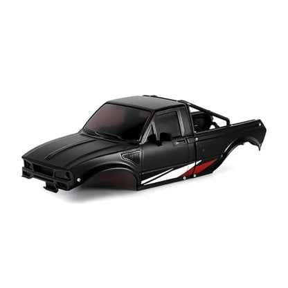RC Spare Part Compatible with TRX4M for Defender for Bronco for Pickup Hard Body Shell with Bed Rack 1/18 RC Crawler Car Upgrade Parts(Black) - size: Black