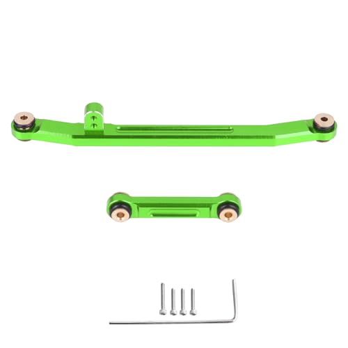 Steering Links Aluminum Steering Linkages for Axial SCX24 C10 Gladiator Bronco Wrangler Deadbolt (Green) - color: Green