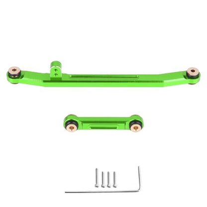 Steering Links Aluminum Steering Linkages for Axial SCX24 C10 Gladiator Bronco Wrangler Deadbolt (Green) - color: Green