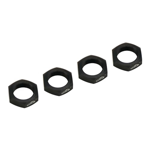 24MM Aluminium Wheel Nut Set (Black) | for 1/5 Scale Hpi ROVAN Km Baja 5b RC Car Parts - color: Black