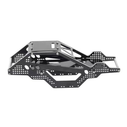 Alloy Frame Chassis Kit, Precision Aluminum Crawler Body Panels with Link Mounting Points, Stable Operation for SCX24 Remote Control Car