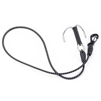 2PCS 1/10 RC Crawler Kinetic Winch Strap Elastic Force Escape Rope with Rescue Trailer Hook 20 Inch RC Tow Truck Escape Rope for Axial SCX10 TRX4 Upgrade Parts