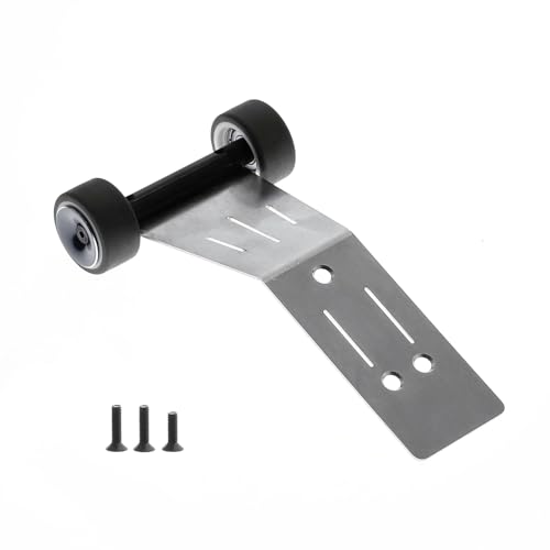 for TRAXXAS for Mini for Maxx Rc Remote Control Car Monster Truck Aluminum Wheelie Bar Upgrade Parts Modify Accessories RC Car Repair Kit - color: Black