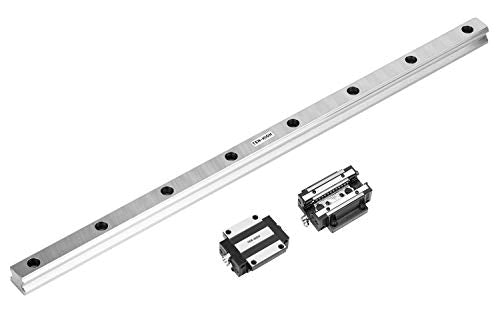 TEN-HIGH HSR20 500mm Linear Guide Rail Linear Motion Slide Rails Linear Motion Products, for CNC Routers, 1pcs Rail + 2pcs HSR20CA Blocks Bearing - size: 500mm, style: HSR20