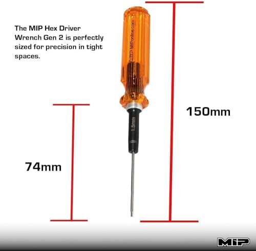 MIP RC Hex and Nut Screwdriver Set 9620 – 3-Piece Tool Kit (1.5mm, 2.0mm, 7.0mm) for RC Cars, Helicopters, Drones, Boats – Precision Hexagon Allen Wrenches and Nut Drivers for RC Repair – Made in USA - style: Metric 1.5mm 2.0mm 7.0mm