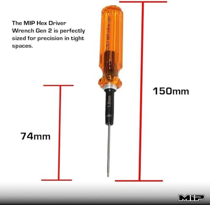 MIP RC Hex and Nut Screwdriver Set 9620 – 3-Piece Tool Kit (1.5mm, 2.0mm, 7.0mm) for RC Cars, Helicopters, Drones, Boats – Precision Hexagon Allen Wrenches and Nut Drivers for RC Repair – Made in USA - style: Metric 1.5mm 2.0mm 7.0mm