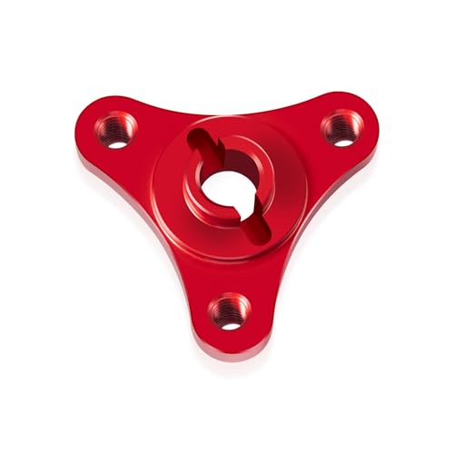 Aluminum Alloy 7075 Slipper Clutch Eliminator, Red | Compatible with Tra-xxas E-Maxx E-Revo Summit T-Maxx 3.3 Revo 3.3 1/10, RC Car, Upgrade Parts - color: Red