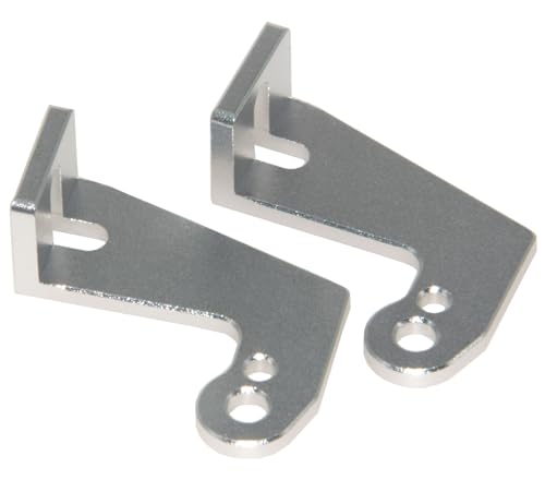 Gearbox Mount Bracket Compatible with Tamiya Clodbuster Upgrade Bullhead Monster Truck RC Car Aluminum Gear Box Holder Parts(Silver)