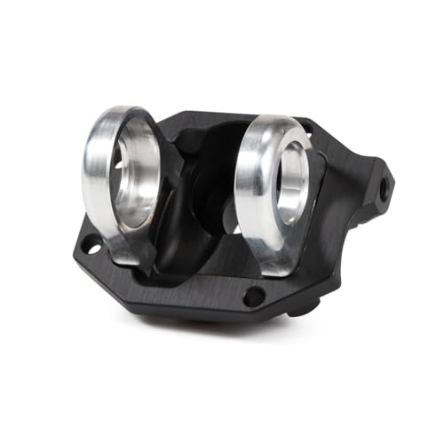 Aluminum Front Rear Diff Cover Bearing Retainers Third Member Set for Vanquish F10 Portal/Straight Axle H10 Optic Upgrade (Front Diff Cover BK)
