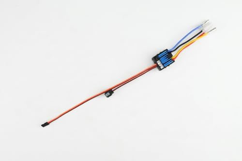 Waterproof Brushed 60A ESC Electronic Speed Controller for 1/10 Traxxas HPI Redcat Tamiya RC Truck, Buggy, Short Course Truck and Rock Crawler