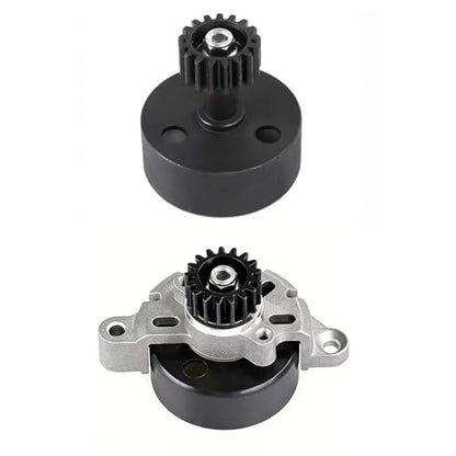 Alloy Clutch Bell and 17T Hardened Steel Pinion Gear Upgrade Set for 1/5 RC Hpi Baja 5B 5T 5SC - Enhanced Nut Fastening