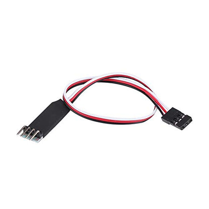 RC Light Switch System Extension Cable RC LED Light Control Wire Switch Cable 190mm Controls 2 Sets of LED with 3rd Channel Button for All car