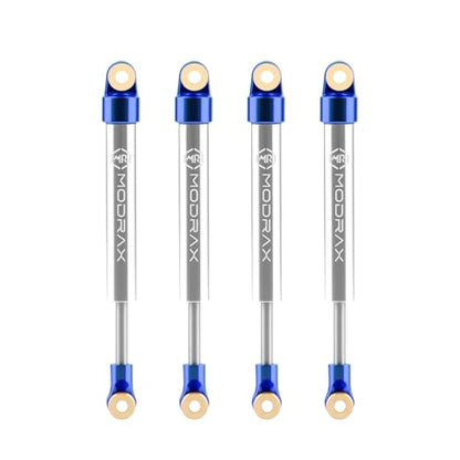 50mm Shock Adjustable Inner Spring for SCX24 AX24, Blue Silver | Ultra-thin CNC Aluminum Micro Dampers, 4 Negative Pressure Modes, Wide-angle Ball Head - color: Blue Silver