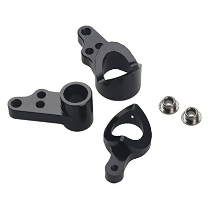 ShareGoo RC Steering Knuckle Kit Hub Carrier C Hub Carriers Rear Axle Carrier Compatible with WLtoys 144001 1/14 RC Car Buggy Upgrade Parts,Black