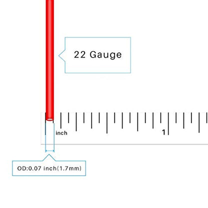 BNTECHGO 22 AWG Silicone Wire Red Black 25ft Stranded Tinned Copper Wire | Flexible 22 Gauge Stranded Wire Silicone Rubber Insulation For RC Models, Drone, Robot, LED Lighting Systems, 3D Printer, DIY - color: 22 gauge silicone wire red and black, size: 2