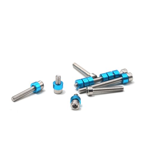M3 3mm Aluminum Washer Set for Tamiya RC Car TT02 TT01 XV01 XV02 | 53539;Aluminum Spacer Set ; Upgraded Parts ;25-Pack;Blue