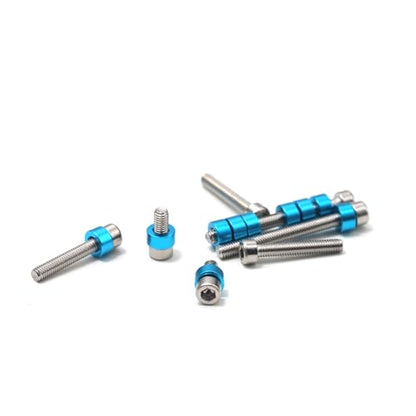 M3 3mm Aluminum Washer Set for Tamiya RC Car TT02 TT01 XV01 XV02 | 53539;Aluminum Spacer Set ; Upgraded Parts ;25-Pack;Blue
