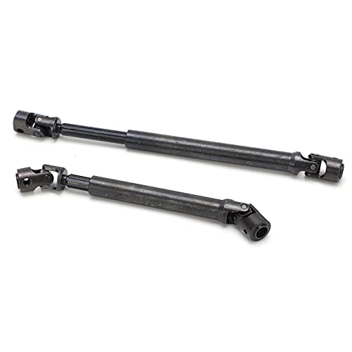 Front Rear Drive Shaft, Stainless Steel Adjustable Drive Shaft Upgrade Parts for Axial RBX10 RYFT AXI03009 1/10 RC Cars
