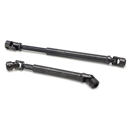 Front Rear Drive Shaft, Stainless Steel Adjustable Drive Shaft Upgrade Parts for Axial RBX10 RYFT AXI03009 1/10 RC Cars