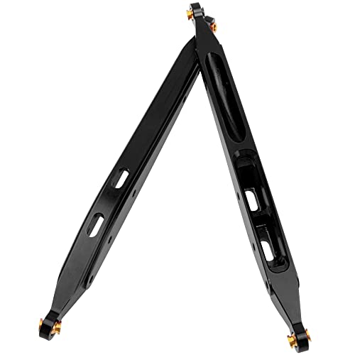 Metal Rear Trailing Arm Swing Arm Linkage Link Rod Pull Rod Compatible with Axial RBX10 Ryft 1/10 RC Crawler Upgrade Parts (Black) - color: Black