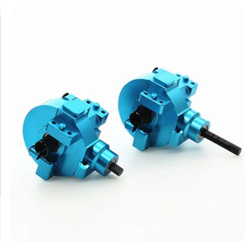 RC Drive Diff Gear Box for HSP 1/10 94107 94106 94123 94108 RC Front Rear Gearbox Assembly Aluminum Alloy Differential Upgrade Parts (Blue) - color: Blue