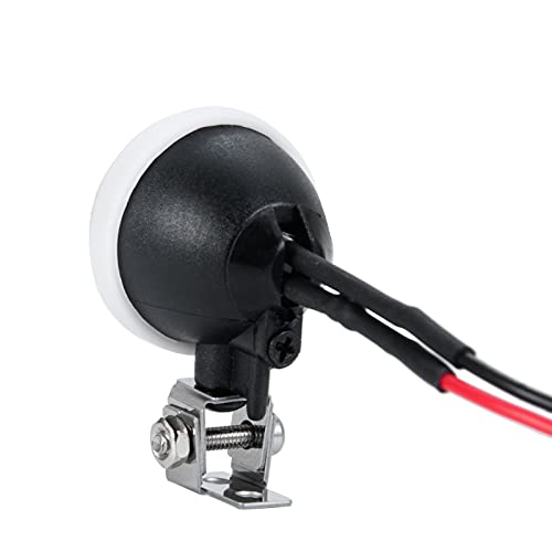 Que-T 2pcs Round Light Headlight Spotlight for 1: 10 RC Trx4 TRX6 SCX10 90046 RC Car