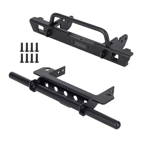 Compatible with Vanquish VS4-10 for Phoenix 1/10 RC Crawler Car Upgrade Parts for LCG for Chassis Metal Front Rear Bumper Set RC Assortment(1 Set) - size: 1 Set