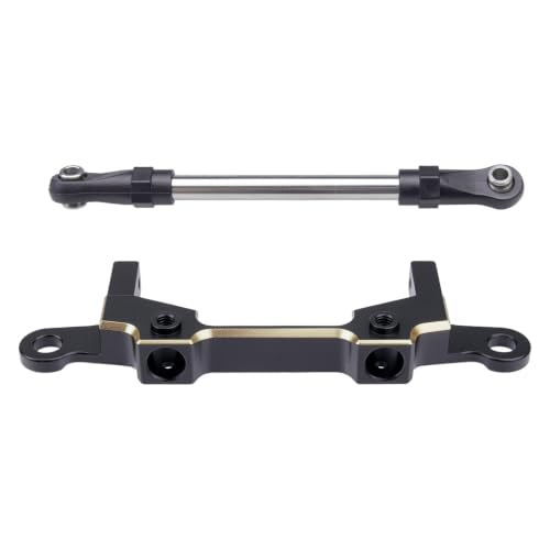 158g Brass Front Rear Bumper Set for 1/10 Axial SCX10 III Upgrades | Brass front rear bumper with steering link. Match 1/10 RC Crawler Axial SCX10 III LCG chassis. Solid brass, upgrade parts