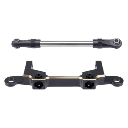 158g Brass Front Rear Bumper Set for 1/10 Axial SCX10 III Upgrades | Brass front rear bumper with steering link. Match 1/10 RC Crawler Axial SCX10 III LCG chassis. Solid brass, upgrade parts