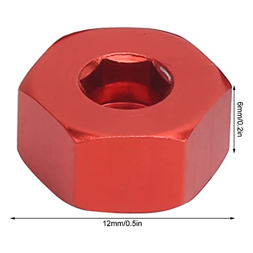 4pcs mm to 12mm Hex Combiner, Hex Adapter Wheel Hub, Hex Adapter ARY for WPL D12 1/10 RC Trucks