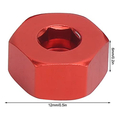 4pcs mm to 12mm Hex Combiner, Hex Adapter Wheel Hub, Hex Adapter ARY for WPL D12 1/10 RC Trucks