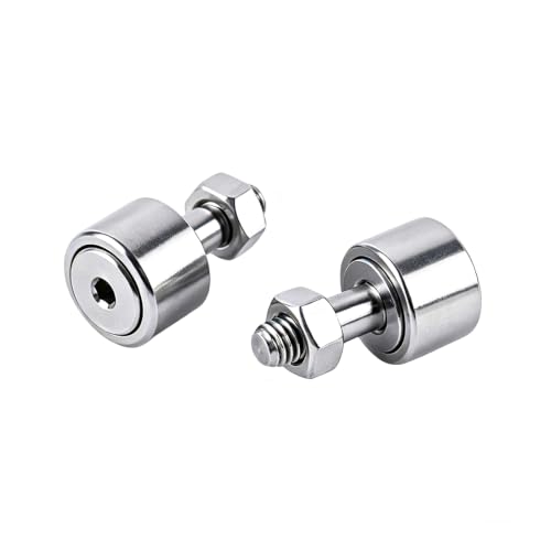 1Pcs CF4 SUS304 Stainless Steel Cam Follower Bearing KR12 Curve Roller Bearing M4X12X20 mm - size: M4X12X20