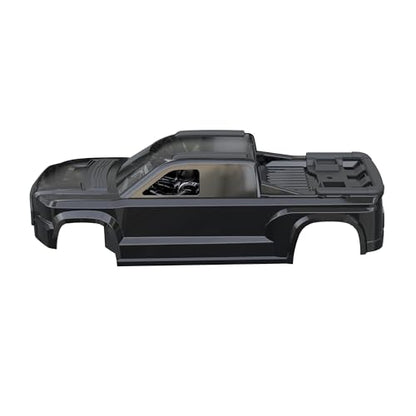 UDIRC UD1610S Replacement Body Shell, 1:16 RC Truck Body, Full Roll Cage & Realistic Cockpit, Durable PC RC Car Shell, Black, Part P16-001C - color: Black