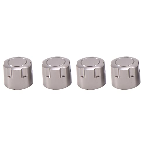4PCS Aluminum Nut Metal Wheel Nuts for Axial SCX10 TRX4 1/10 RC Crawler Car Parts,Silver
