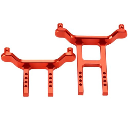 Aluminum Alloy Front & Rear Body Mount Post，Red | Upgrade Parts, For Tra-xxas 1/18 Latrax Teton Desert Prerunner SST, RC Car - color: Red