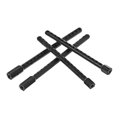 angwang Rc Car Body Post Mounts,4pcs Plastic Body Post Mounts 1:10 for HSP 94123 94122 Model RC Car Replacement Black
