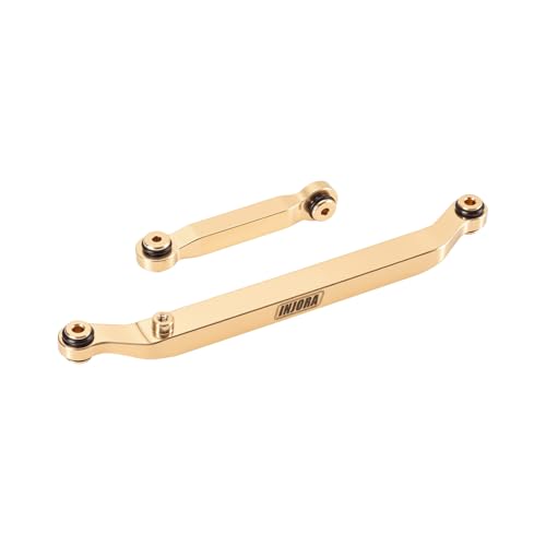 INJORA Brass Steering Links 14g for 1/24 RC Crawler Axial SCX24 Upgrade - color: Brass
