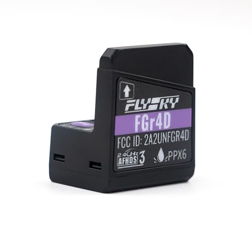Flysky FGr4D 2.4G 4CH AFHDS 3 Waterproof PPX6 Receiver Dual Antenna | PWM PPM i-BUS2 S.Bus i-Bus Output For Noble NB4 PL18 EL18 Transmitter RC Car Boat