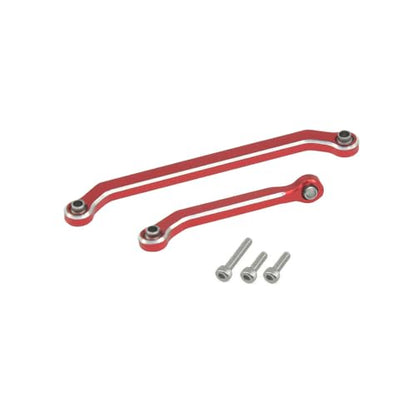 Hobby Details Aluminum Rear Axle Gear Box Skid Link Wheel Upgrade Set for 1/30 Axial SCX30 Jeep Wrangler RC Cars, Red (Steering Link) - color: Steering Link