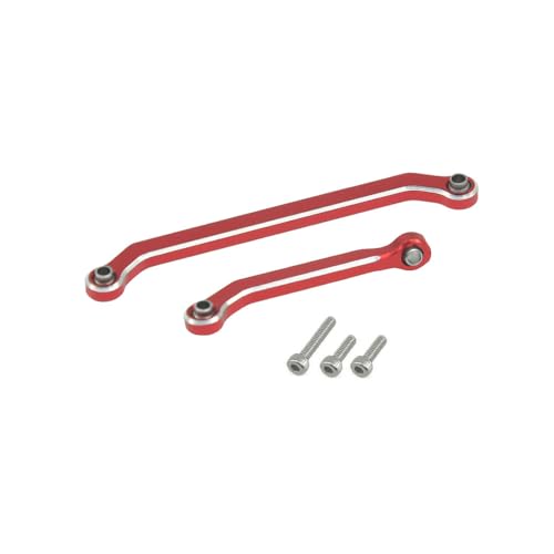 Hobby Details Aluminum Rear Axle Gear Box Skid Link Wheel Upgrade Set for 1/30 Axial SCX30 Jeep Wrangler RC Cars, Red (14 in One Set) - color: 14 in One Set