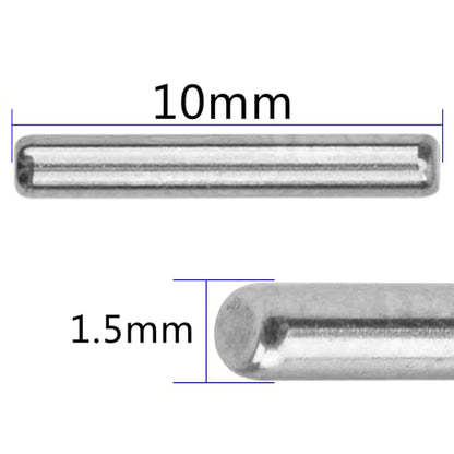 50Pcs Vgoohobby 1.5x10mm Dowel Pin Hex Wheel Hub Nut Pins Hinge pin Compatible with WPL Wltoys 124017 12428 HBX MJX Hyper Go 1/12 1/14 1/16 RC Car