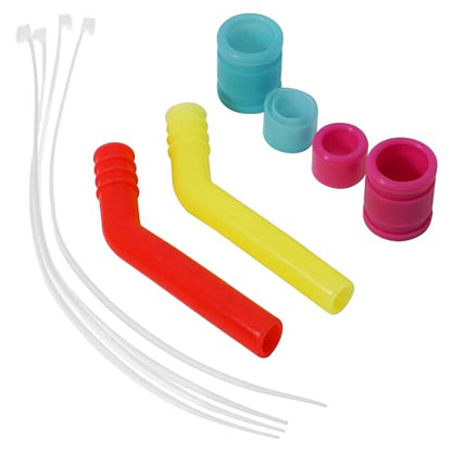 2Set ShareGoo Exhaust Pipe Tubing,Silicone Exhaust Extension Tube Compatible with HSP Traxxas Redcat 1/10 RC Nitro Car Buggy Truck