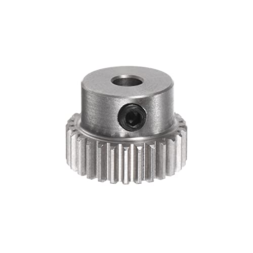 HARFINGTON Pinion Gear 3mm Bore 28T Mod 0.5 Stainless Steel Spur Diff Differential Motor Gear RC Car Replacement Parts - style: 28T