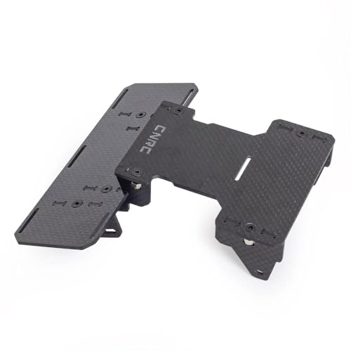 SCX10 Battery Tray,Carbon Fiber Battery Tray Front Mounted Low Center of Gravity for 1/10 RC Crawler Car Axial SCX10 II 90046 90047 Upgrade Parts
