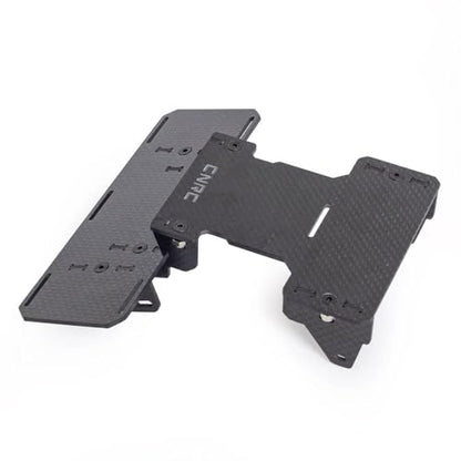 SCX10 Battery Tray,Carbon Fiber Battery Tray Front Mounted Low Center of Gravity for 1/10 RC Crawler Car Axial SCX10 II 90046 90047 Upgrade Parts
