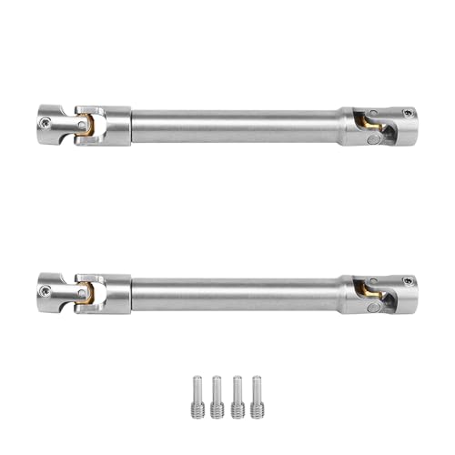 Universal Joint Stainless Steel Drive Shaft for 1/10 RC Crawler TRX4 TRX6 Axial SCX10 II RBX10 RR10 Wraith Capra D90 Redcat GEN8 (M+M)