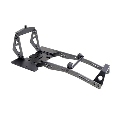 High Clearance Carbon LCG Chassis Kit Fiber Carbon Rails Body Mount Front Rear Chassis Brace Skid Plate Sliders Upgrade Parts (Chassis Kit)