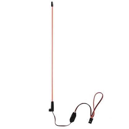Flexible LED RC Antenna Light, Cuttable RC Antenna Tube with LED Strip Whip Lights, Easy Plug-and-Play, Illuminated RC Glow Antenna for RC Cars Boats Night Racing, Flame Red - color: Flame Red