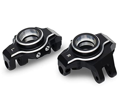 Treal Aluminum 7075 Front Steering Knuckles for Axial RBX10 Ryft - color: Black