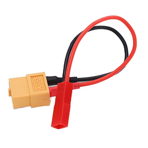 XT60 Female Plug to JST Female Cable, 13.7cm Soft Silicone Wire with High Flexibility, for RC Car Airplane Ship